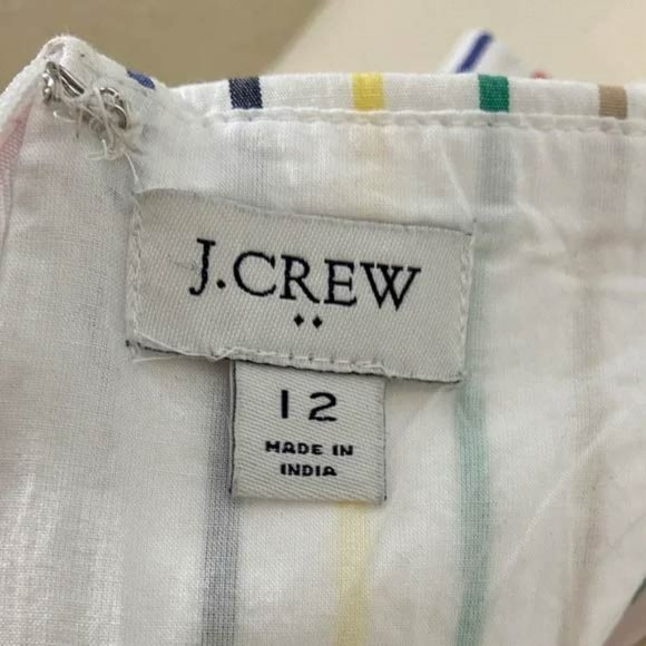 J.CREW Tiered Rainbow Dress - Picture 7 of 9